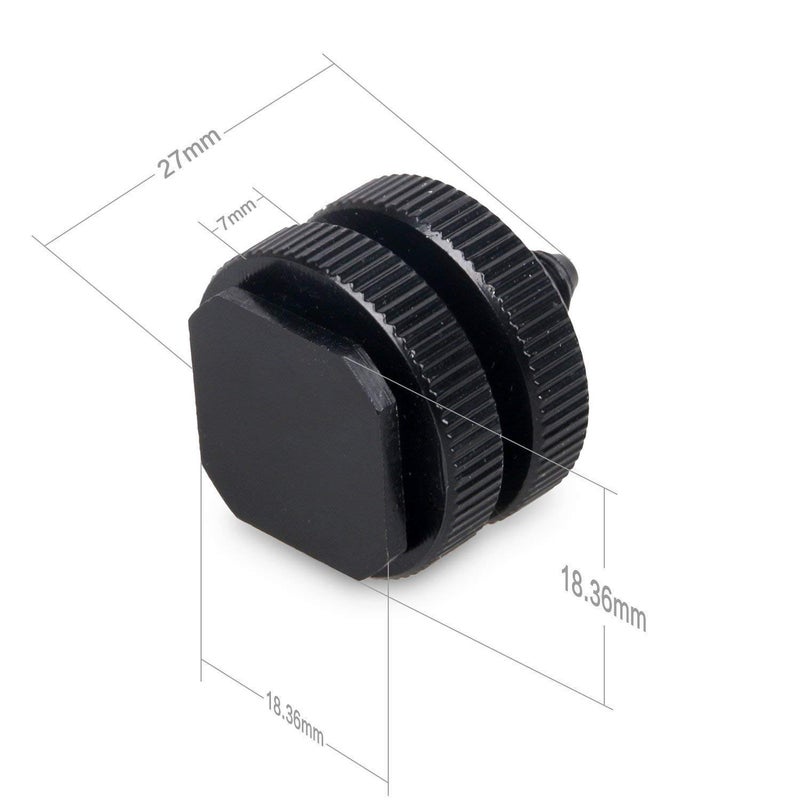SLOW DOLPHIN 1/4 Inch Hot Shoe Mount Adapter Tripod Screw for DSLR Camera Rig(4Packs) - Image 2